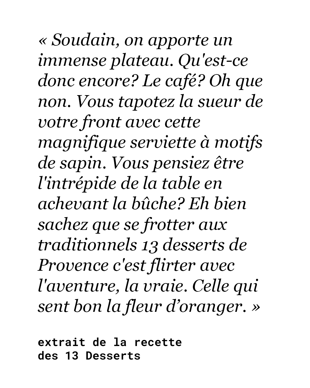 Les 13 Desserts