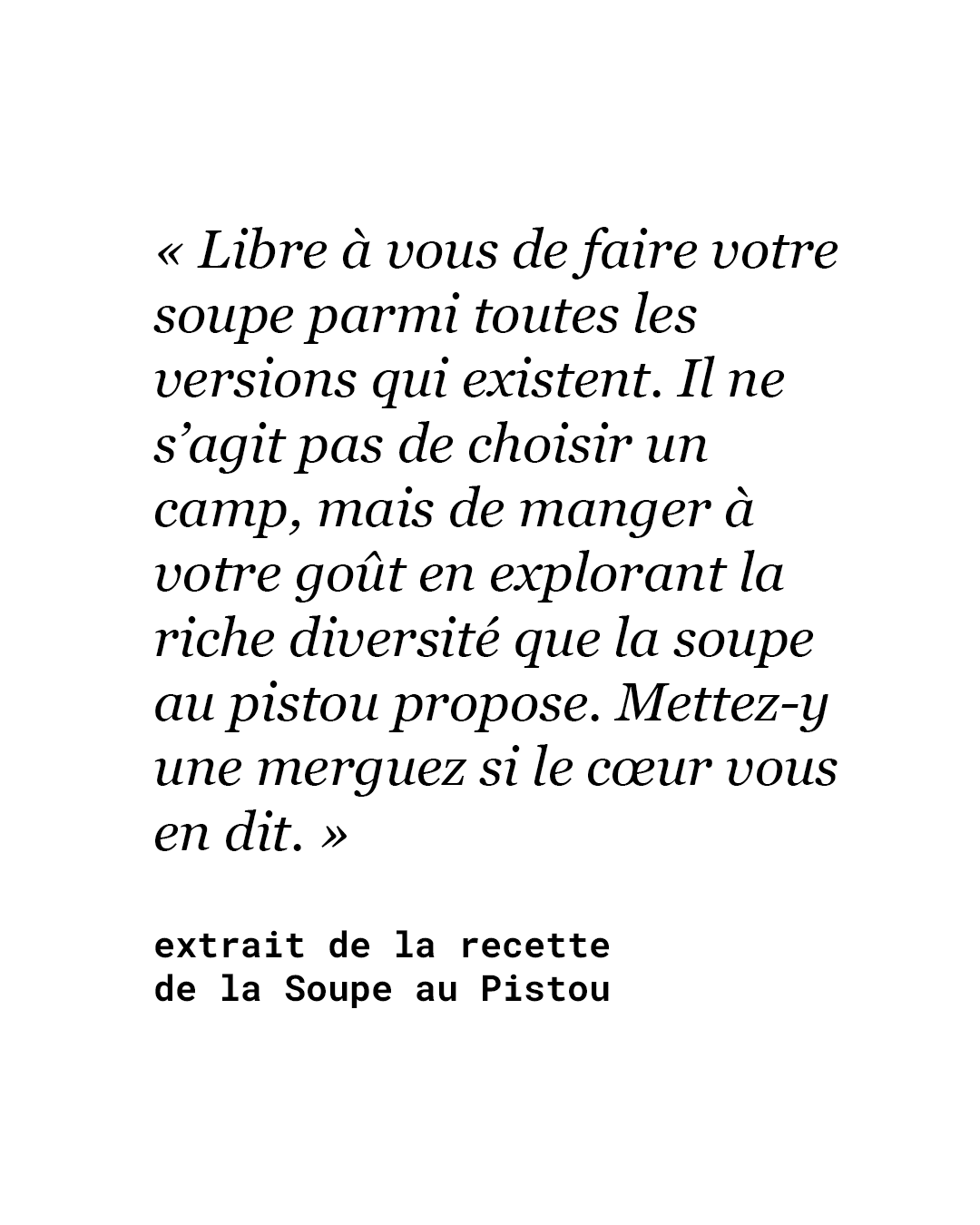 Soupe au Pistou