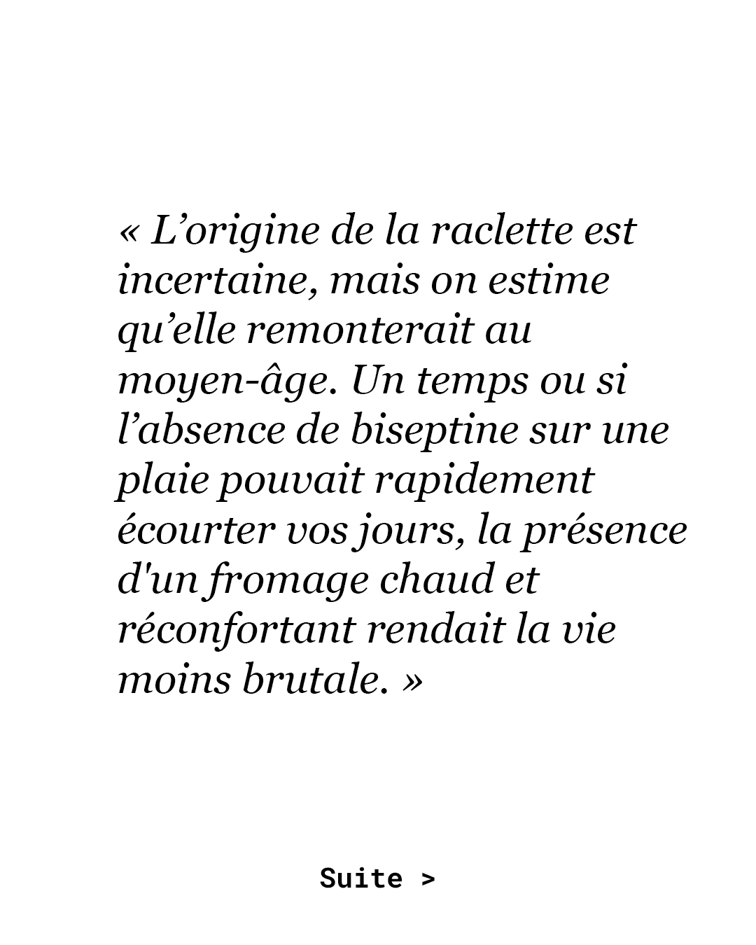 La Raclette
